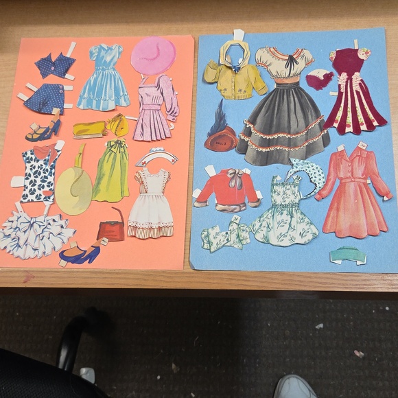 Huge Lot Vintage Paper Doll Clothes-1950s Starlets & Fashion-Whitman/Merrill - Picture 7 of 13